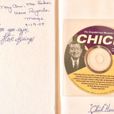 LOT 280  CHICK HEARN HIS UNPUBLISHED MEMOIRS SIGNED BY MARGE HEARN & STEVE SPRINGER CD & DJ