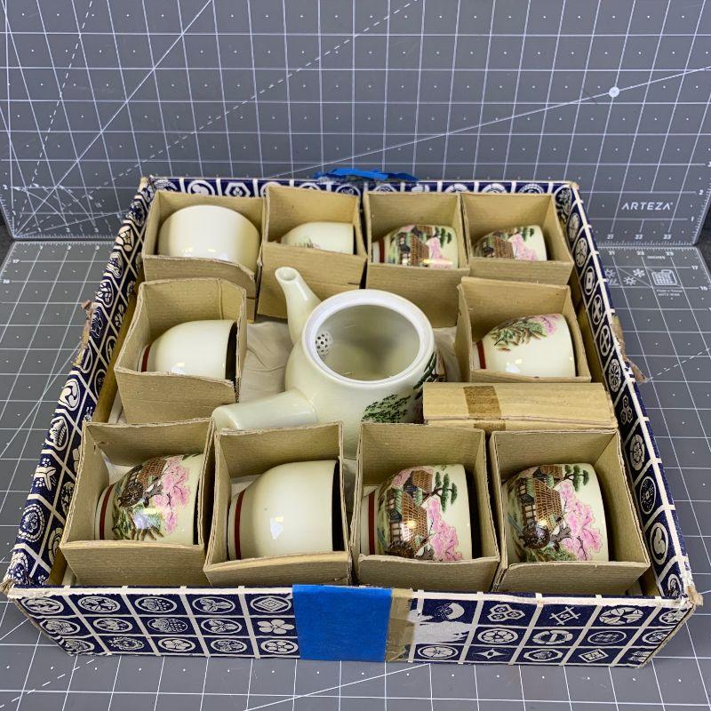 162 Yokode No Kyusu Japanese Collectible Tea Set