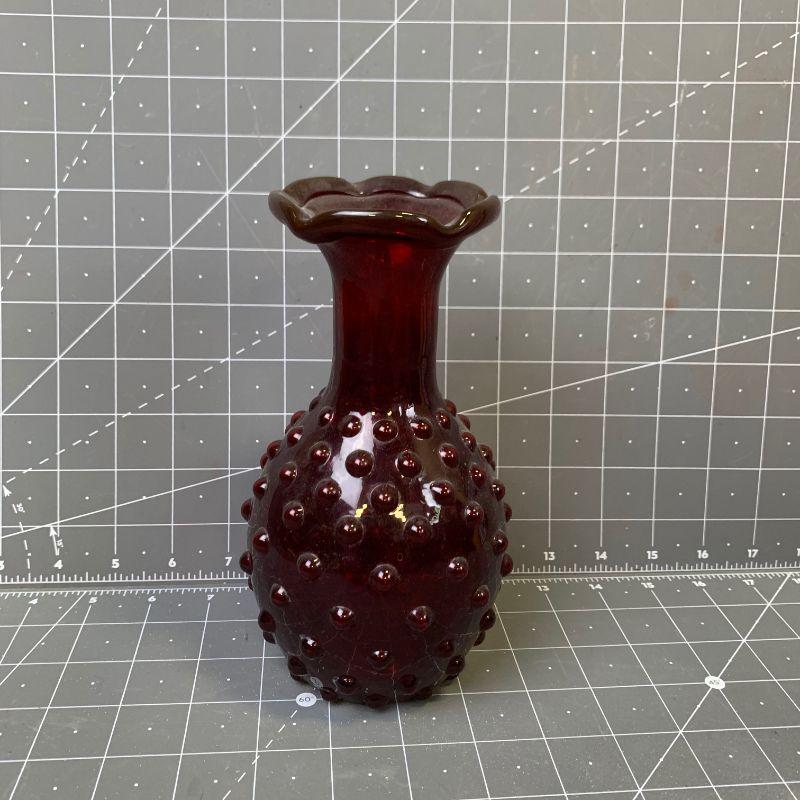 135 Small Red Vase