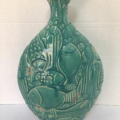 O - 1215 Decorative Pottery Fish Vase 