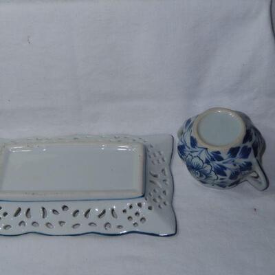 Blue Floral Items
