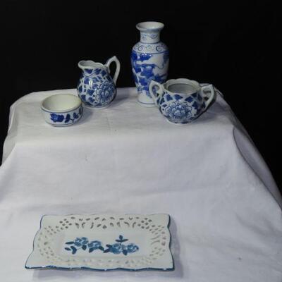Blue Floral Items