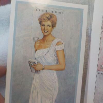 Princess Dianna first issue postage stamps.