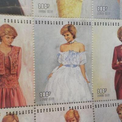 Princess Dianna first issue postage stamps.