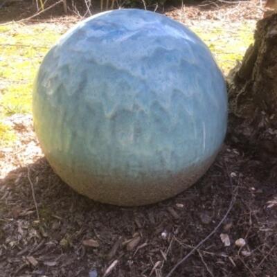 O - 1239. Outdoor Decorative Pottery Garden Ball 
