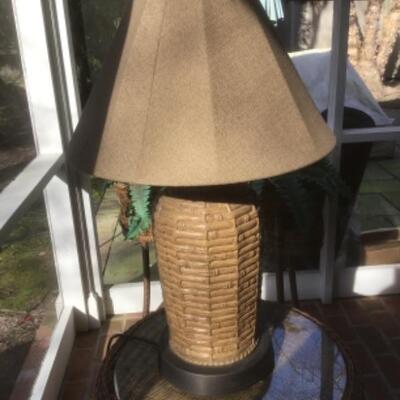 O - 1244. NorthCape Augusta Wicker Outdoor Table Lamp