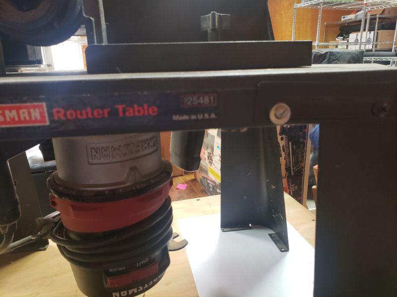 Craftsman Router Table Combo