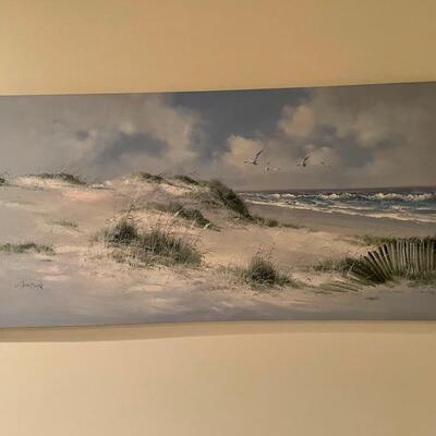 T374 Beach Scape Wall Art by Armstrong 