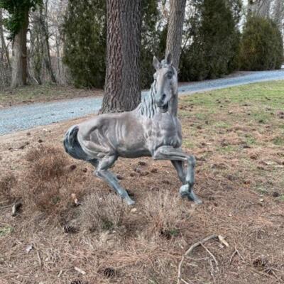 O386 Large Bronze Horse Sculpture 4â€™ 