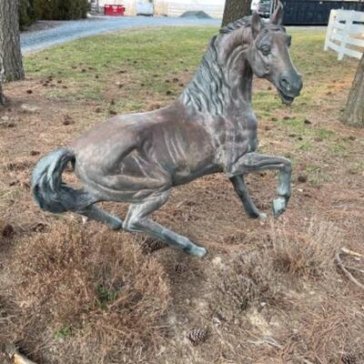 O386 Large Bronze Horse Sculpture 4â€™ 