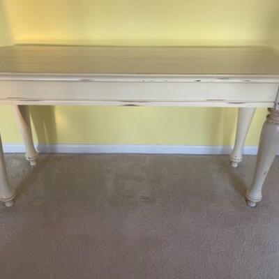 G391 Shabby Chic White Console Table 