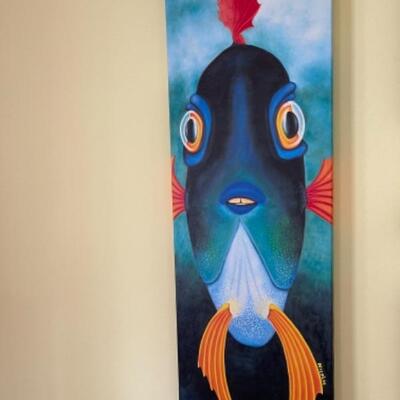 G407 Signed and Numbered Fish Art by Charlotte Nicolin 