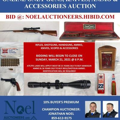 Online Only Guns, Knives, Ammo & Accessories Auction
