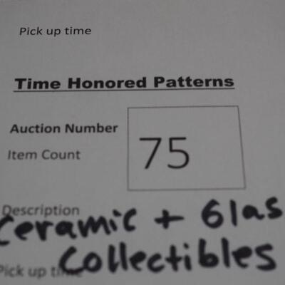 Lot 75 Fine bone chin,. mini cups, hand blown glass