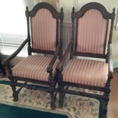 2023 Set of Six Vintage Ethan Allen Upholstered Dining Room Chairs