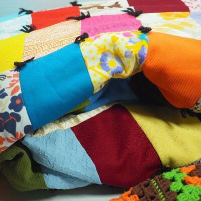 Lot 83 handmade Afghans and quilts