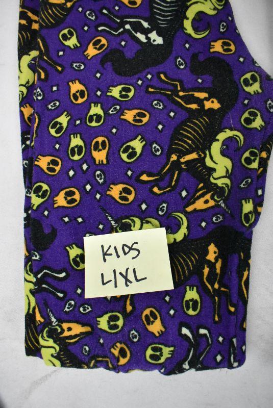 5 pc LuLaRoe Leggings. Halloween Kids L/XL, St Patrick's