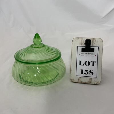 .158. VINTAGE | Imperial Glass Co. | Covered Candy | Preserve | Twisted Optic