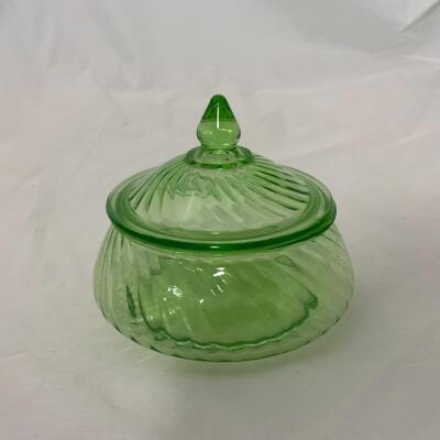 .158. VINTAGE | Imperial Glass Co. | Covered Candy | Preserve | Twisted Optic
