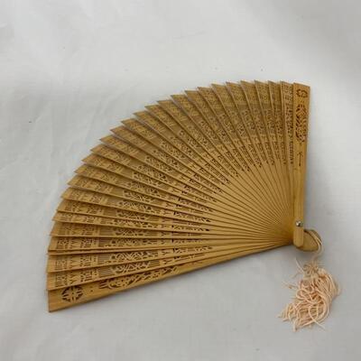 .163. Two Sandalwood Fans | From China | Original Boxes