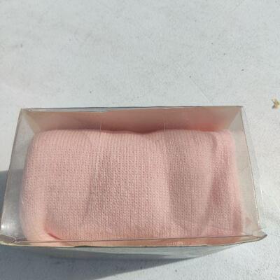 Pink hooded wrap/scarf
