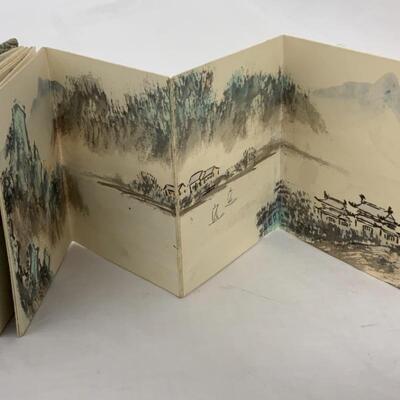 .165. Hand Painted | Panoramic Book | Brought home from China