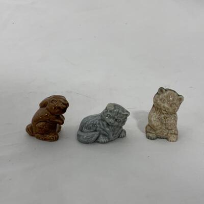 .169. VINTAGE | Wades | 3 Adorable Animals | Rabbit | Cat