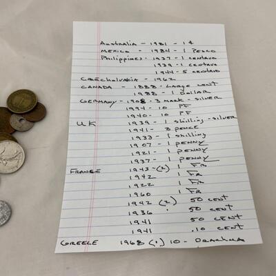.187. COINS | Foreign Coin Assortment | See Inventory Sheet