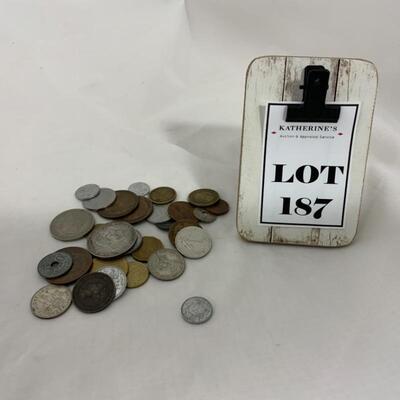 .187. COINS | Foreign Coin Assortment | See Inventory Sheet