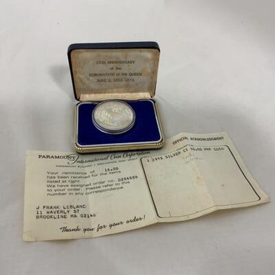 .190. COINS | Cook Island 1973 20th Anniversary | Silver Proof