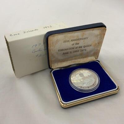 .190. COINS | Cook Island 1973 20th Anniversary | Silver Proof