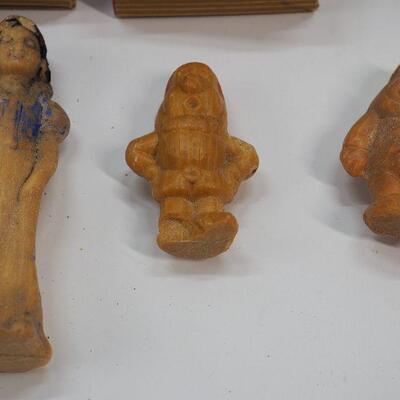 Lot 84 1950s Castille Soap carvings Rabbit fur beret Punch copper art lladro address book