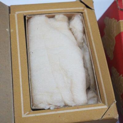Lot 84 1950s Castille Soap carvings Rabbit fur beret Punch copper art lladro address book