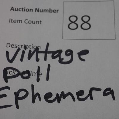 Lot 88 Vintage 1940s-1960s doll Ephemera