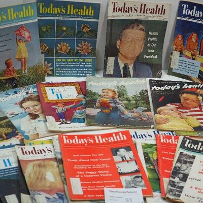 Lot 93 1950s and 60s Today's Health Magazine issues