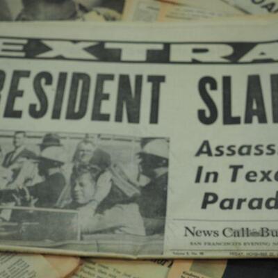 Lot 94 Newspapers from the 1960s