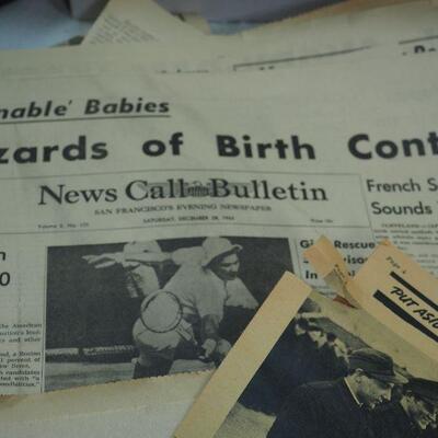 Lot 94 Newspapers from the 1960s
