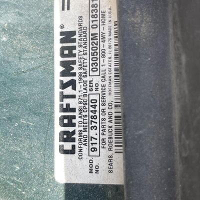LOT 295  CRAFTSMAN GAS LAWN MOWER SELF PROPELLED FRONT DRIVE 21"
