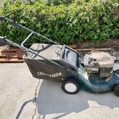 LOT 295  CRAFTSMAN GAS LAWN MOWER SELF PROPELLED FRONT DRIVE 21"