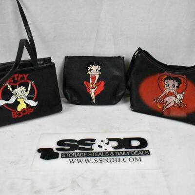 3pc Betty Boop Purses - Used, Good Condition