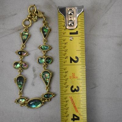 4pc Costume Jewelry; Decorated Bracelets