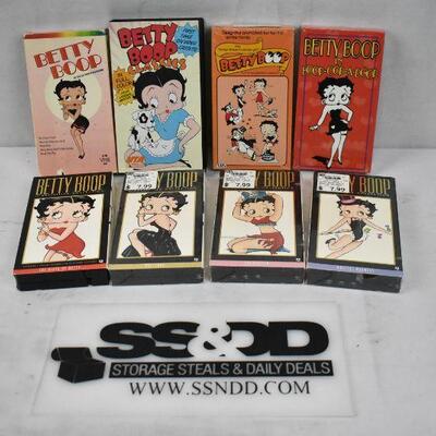 8 Betty Boop VHS Tapes - Vintage