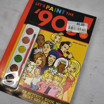 2x Let's Paint the 90s! Colouring Books
