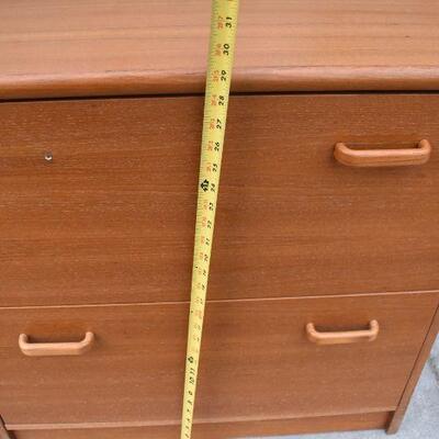 Wooden Double Wide Filing Cabinet for Letter Docs (29