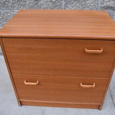Wooden Double Wide Filing Cabinet for Letter Docs (29
