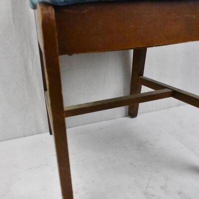 Short Wooden Chair (Vintage?) - Used, Needs to be Cleaned