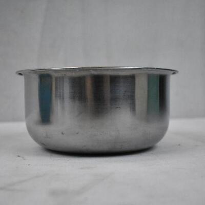 Various Kitchenware: Tupperware, Dog Bowl, Blue Bowl, Ceramic Napkin Holder