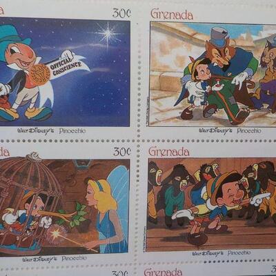 " Disney Classics Fairytale in Postage Stamps". " Pinoeehio".