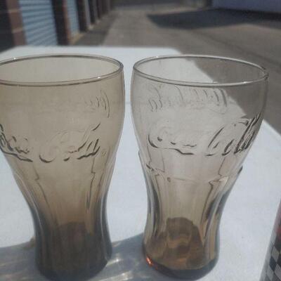 Lot 2 Coca-Cola glasses