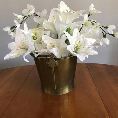 Solid Brass Bucket with Handle